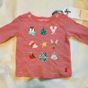 Joules Baby Festive Long Sleeve Shirt - 3-6 months